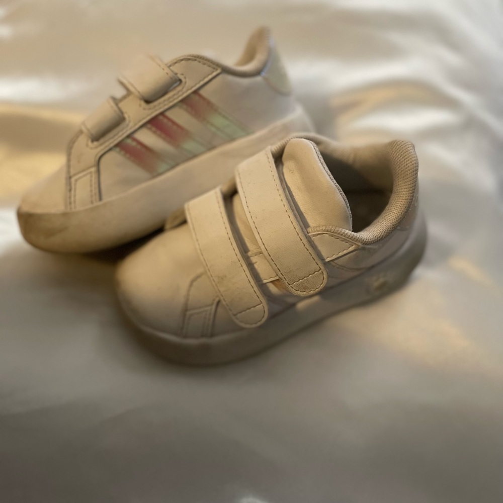 Kids Shoes with Velcro Straps - Beige